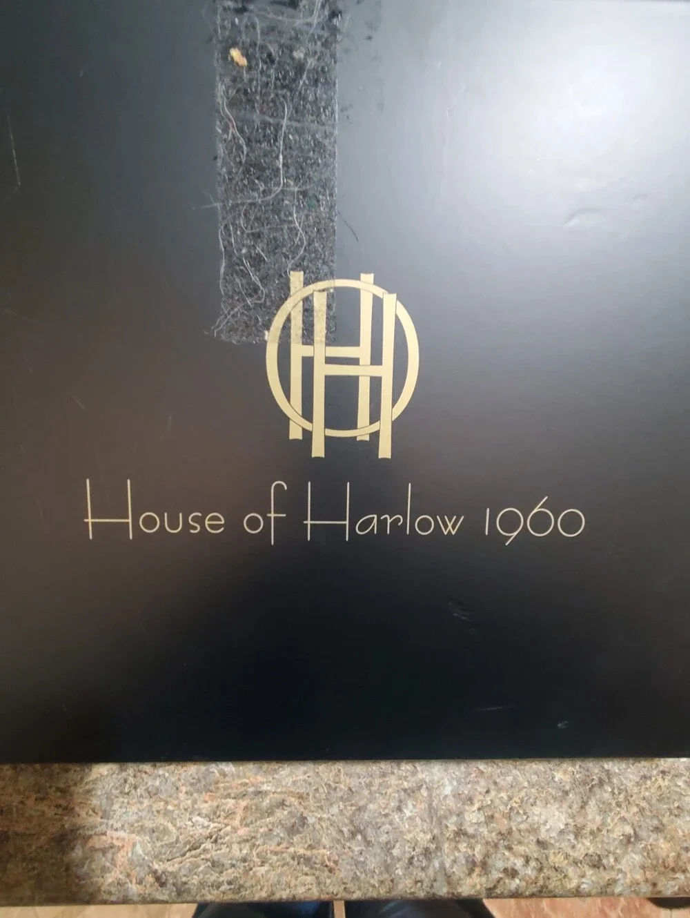 HOUSE OF HARLOW 1960 NEW IN BOX HAT SCARF SET. ANIMAL PRINT. WOOL BLEND